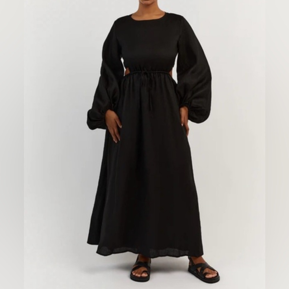 DISSH Linen cut out dress